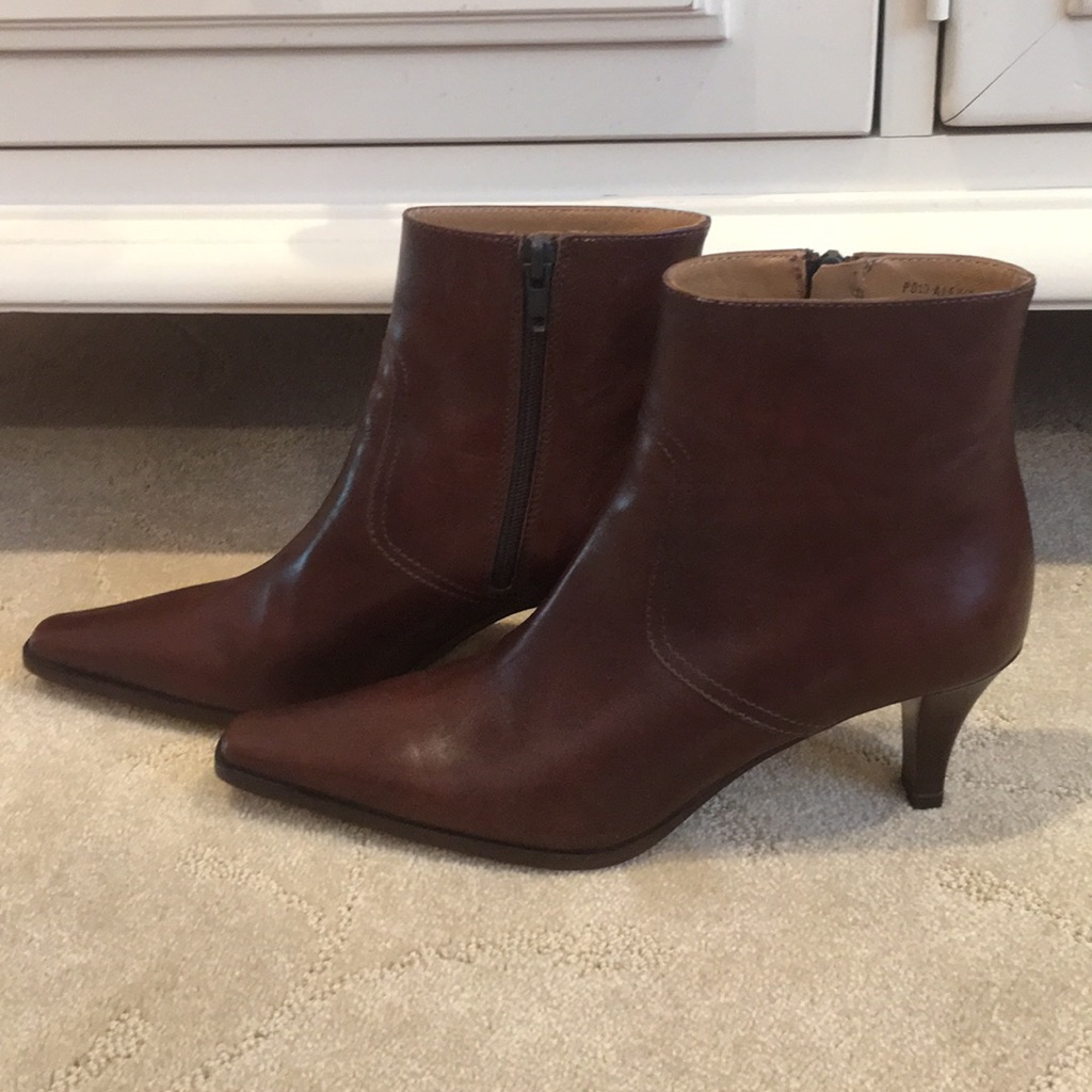 Coach Brand New Ankle Boots 612 Cognac Brown Coach Brand New Ankle Boots 612 Cognac Brown